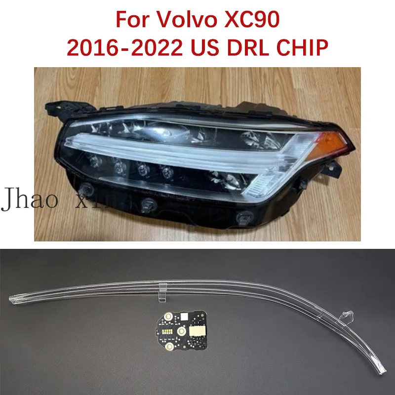 

Светодиодная трубка для Volvo XC90, модуль источника света Angel Eye, чип DRL, балласт, версия для США 16-22, чип для указателей поворота