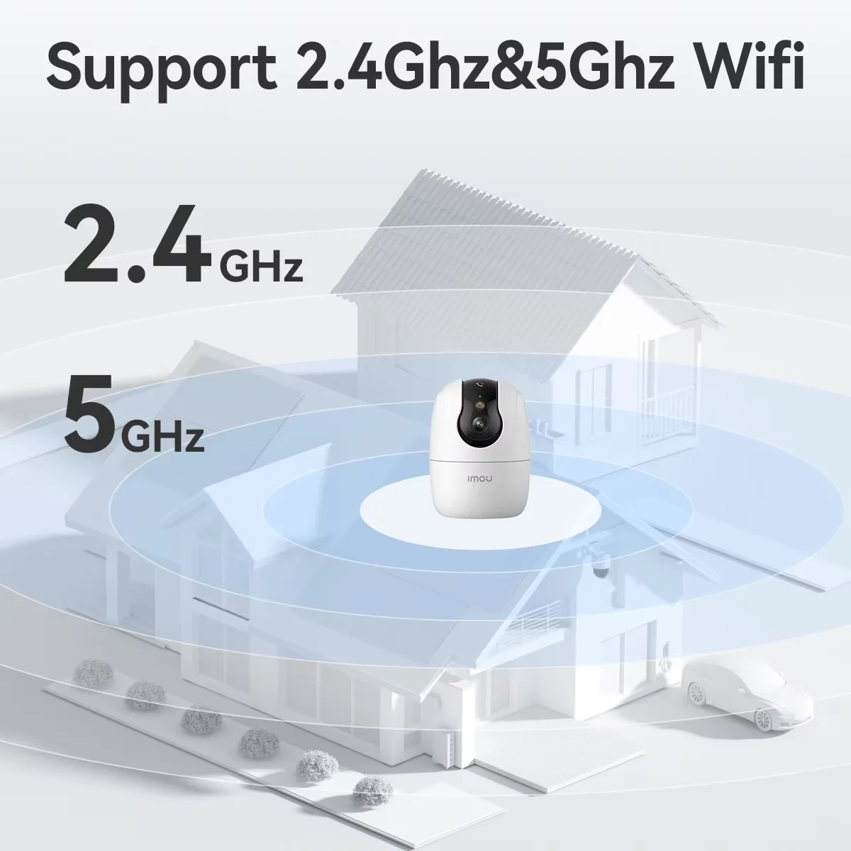 كاميرا IMOU Ranger 2C Pro 5MP Wifi مراقبة أمنية ثنائية الاتجاه 360 °   تغطية كشف الحيوانات الأليفة البشرية كاميرا اتصال بلمسة واحدة