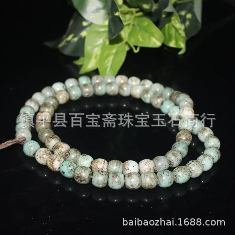 Antique Old Material Abacus , Buddhist Beads, Amazonite Cultural Item, Vintage Ethnic Style