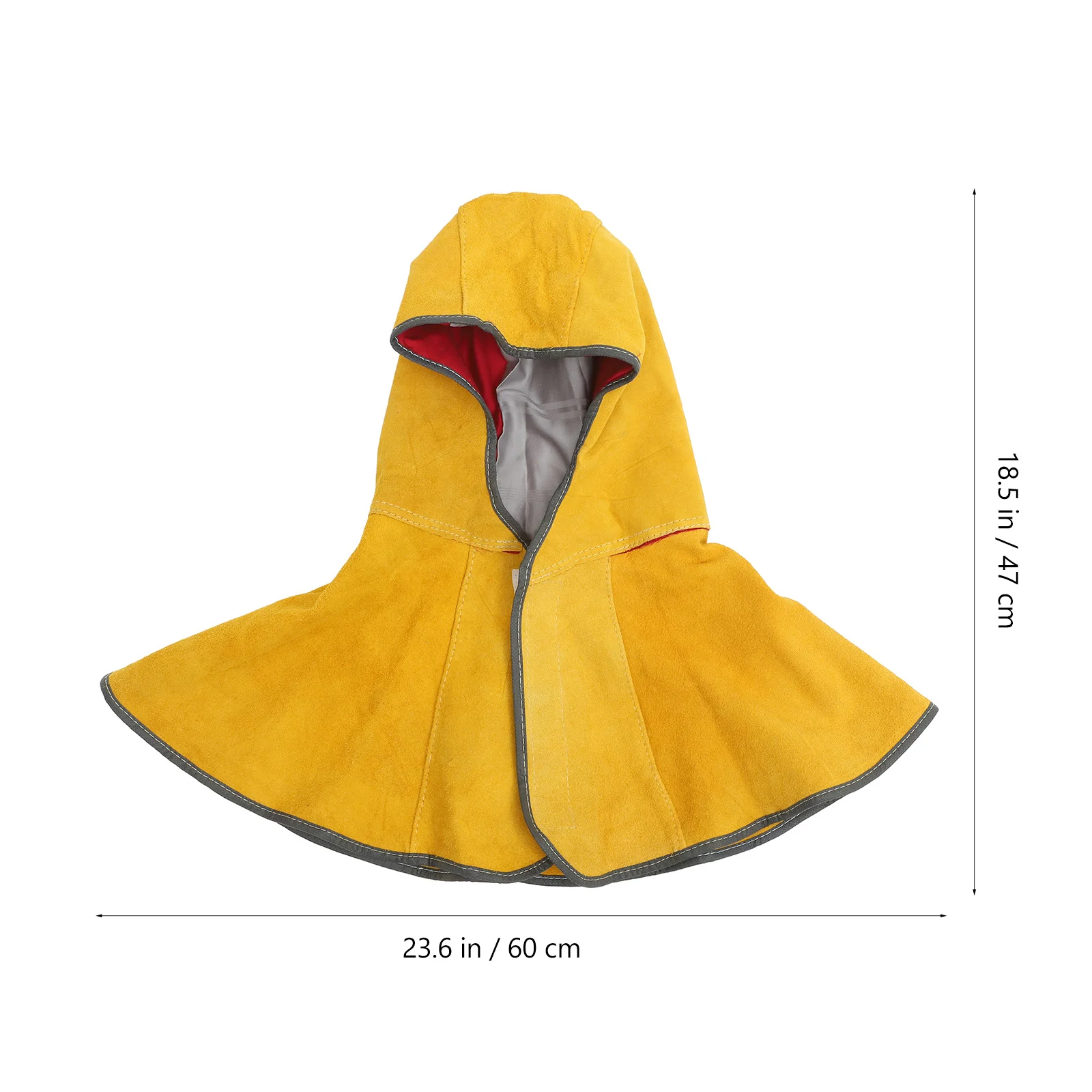 لحام واقي من جلد البقر معزول للحرارة لغطاء رأس الرقبة، قبعة لحام آمنة، لحام بحجم حر #3