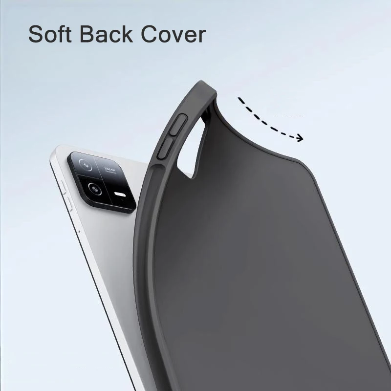 3+Y Fold Leather Stand Case For Xiaomi MI Pad 8 7 6 5 Pro for Redmi K Pad 2 9.7 8.8 SE 8.7 inch Tablet Case Soft Silicone Cover view 3