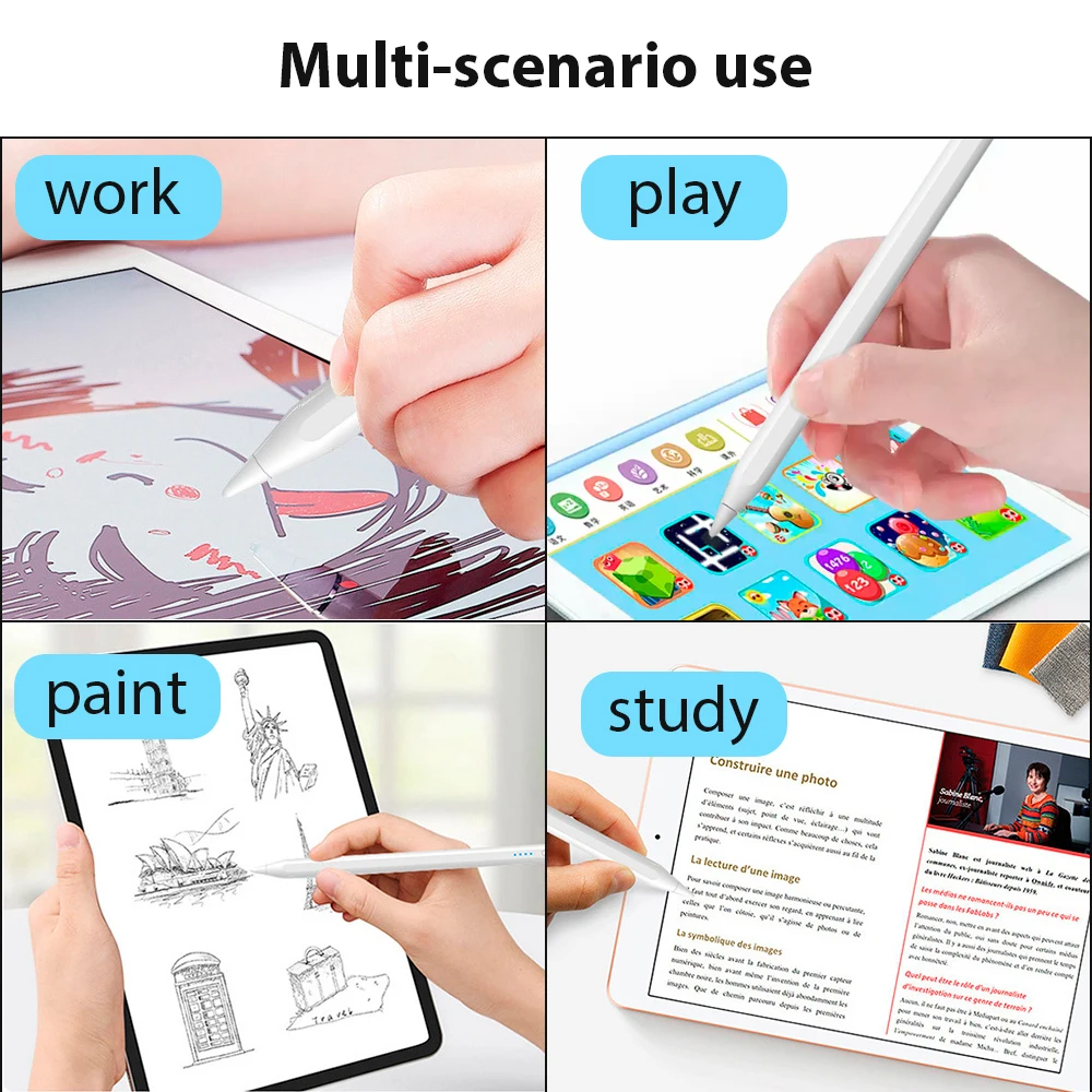 لجهاز Ipad Pencil Extra Long Standby Apple Pencil Tablet Stylus مع الامتزاز المغناطيسي Ipad Pencil Tablet ملحق اللمس #2