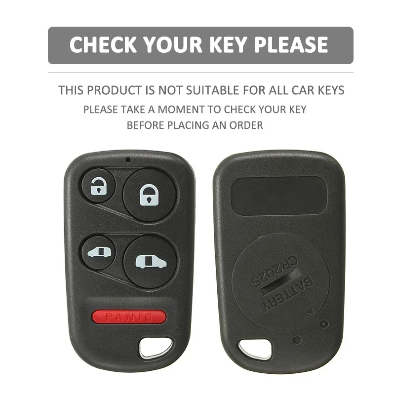 5 Button Silicone Car Key Cover Case Protect Skin Rubber Shell Holder for Honda Odyssey Mini Van 1999 2000 2001 2002 2003 2004