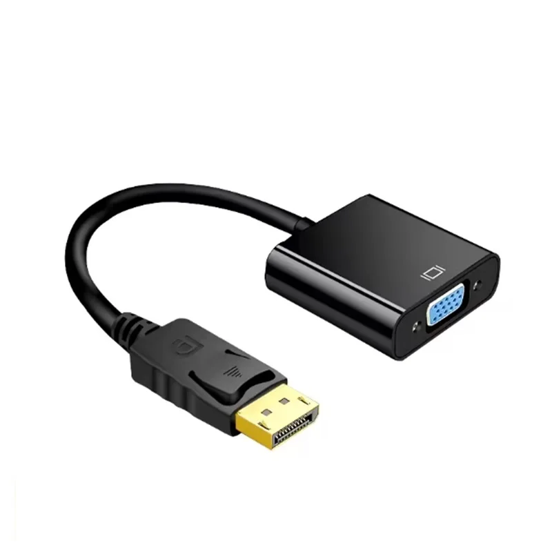 Displayport dp macho para vga fêmea conversor cabo adaptador porta de exibição dp para vga cabo para projetor dtv tv hdvd cabo portátil