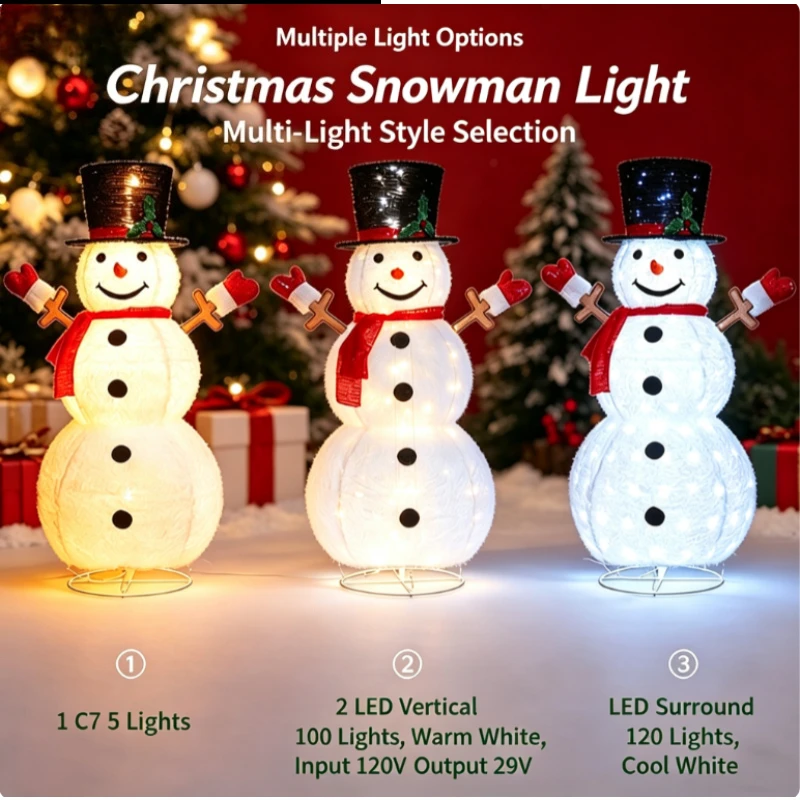 Iron Snowman Winter Scene Decoration Metal Silhouette Display for Garden Patio Hotel Window Shop Holiday Party Setup