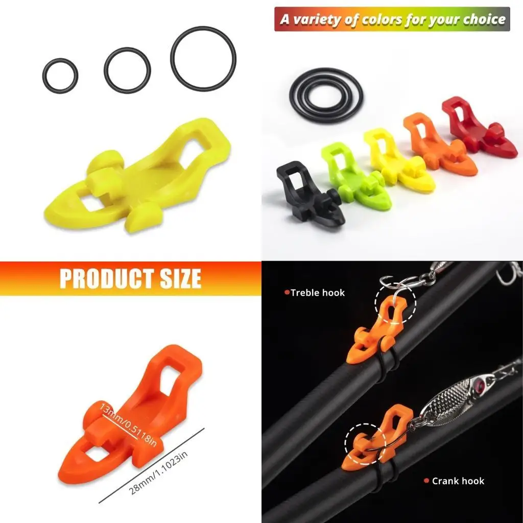 Y1uc Hook Safety Holding Holder Fishing Stod Coverer с резиновыми кольцами Y1uc Hook Safety Holding Holder Fishing Stod Coverer с резиновыми кольцами