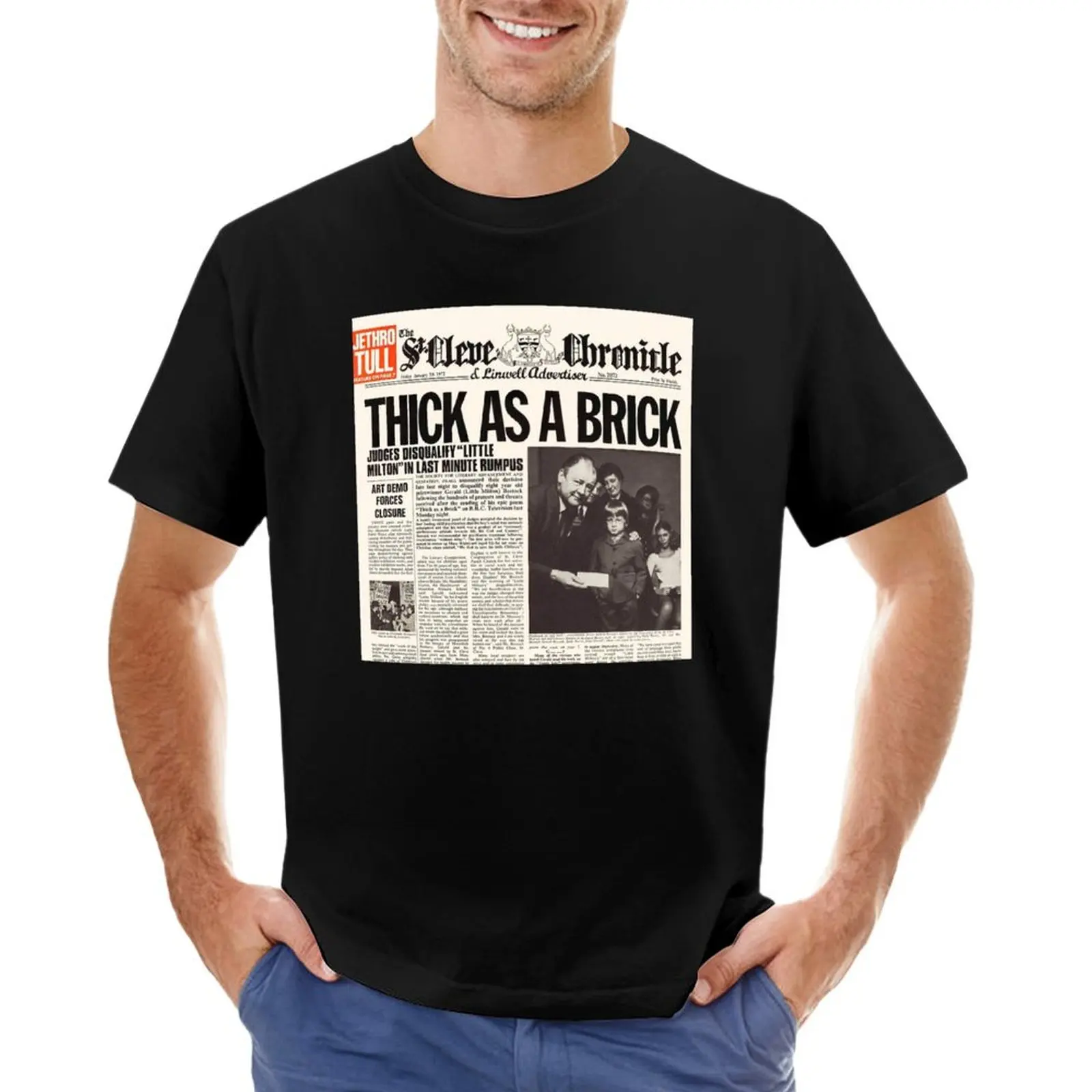 

Jethro Tull - Thick as a Brick. T-Shirt summer tops shirts graphic oversized plain compression shirt men