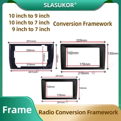 9 10 inch to 7 inch Car Frame For Universal Auto Radio Android Player Frame Framework Panel No Gap Car Radio Conversion Frame