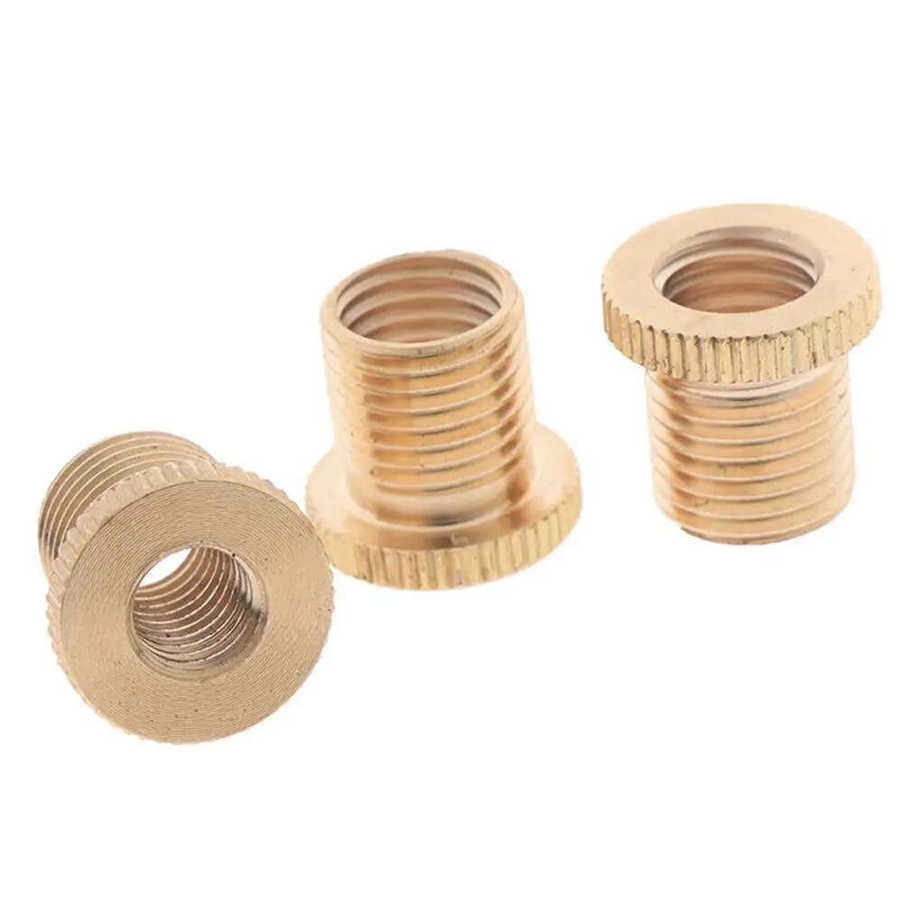 Nuts Thread Adapter Fittings Gear Shift Knob Gold M10x1.25&M10x1.5&M8x1.25 Replacement 3pcs/set Aluminum Alloy