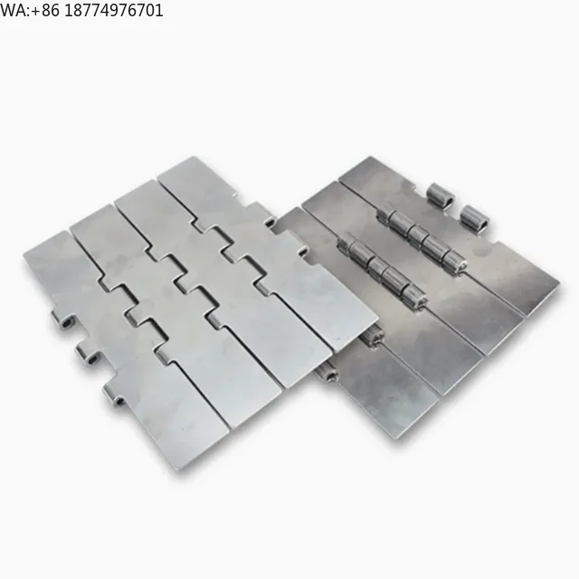 

Прямые поставки с завода: Двухшарнирная прямая цепь 802 из нержавеющей стали, конвейерная цепь с плоским верхом