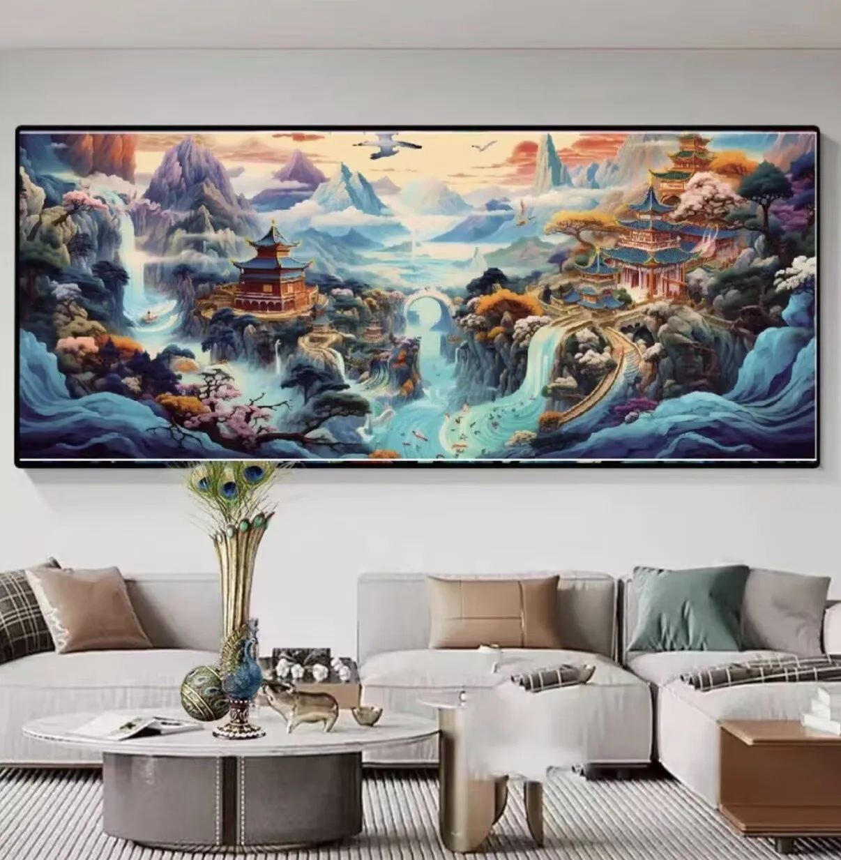 

Набор для вышивания крестиком 9CT Fairyland с предварительно нанесенным рисунком, рукоделие, вышивка нитками, игольные работы, большой размер