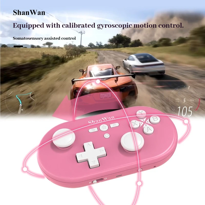 Picture 7: Upgraded Shanwan Q37pro Mini Portable Gaming Controller Dual Hall Wireless Android Apple Pc Can Be Used As Mouse Keyboard