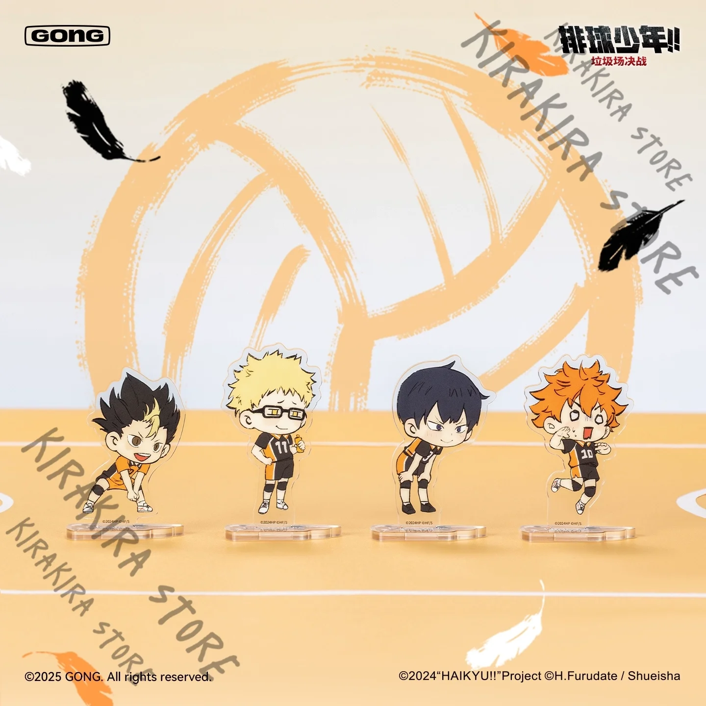 Anime distributie!! Yaku Morisuke Kozume Kenma Lev Haiba Acryl Staande Teken Beeldje Badge Officiële Ornament Kerstcadeau