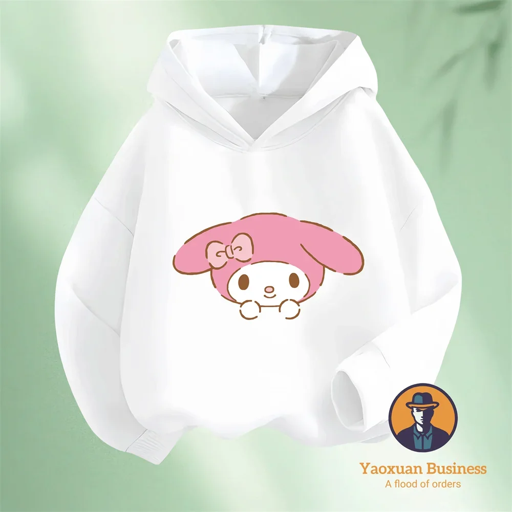 

Soft Fabric Pure Cotton My Melody Hoodie Autumn Winter Sports Leisure Printed Apparel
