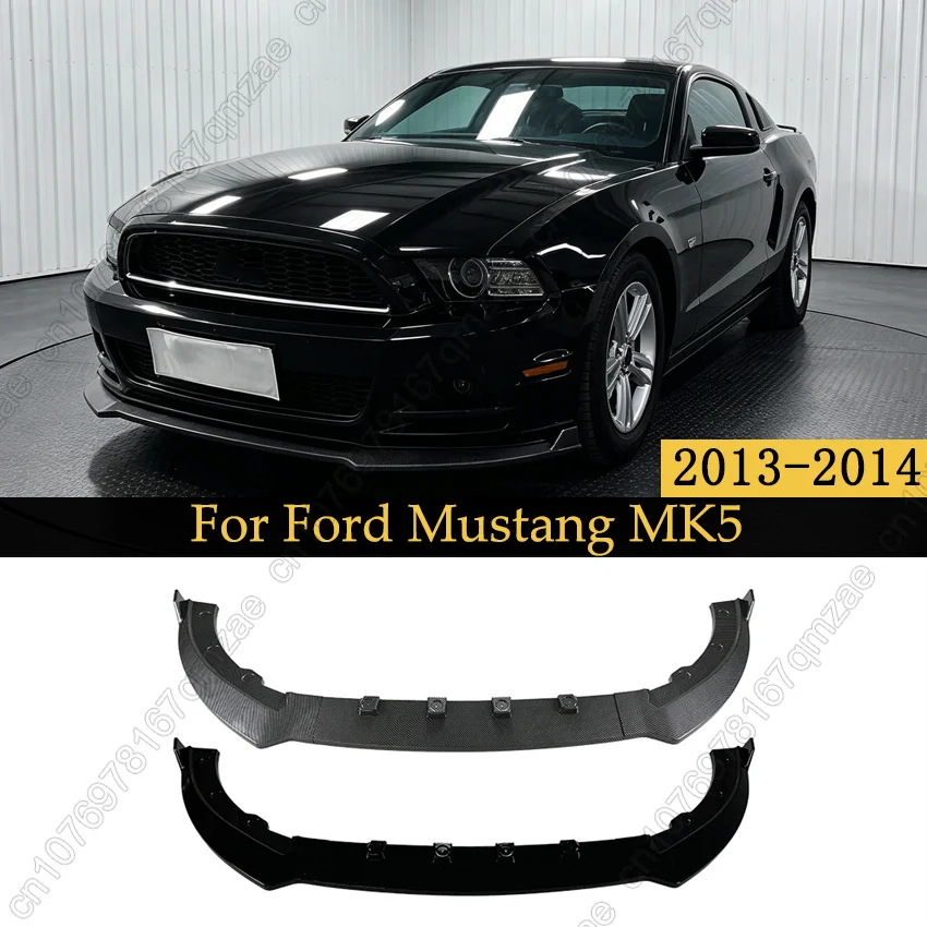 

Car Front Bumper Lip Chin Spoiler Splitter Protector Guard Body Kits For Ford Mustang MK5 2013-2014 Exterior Modify Accessories