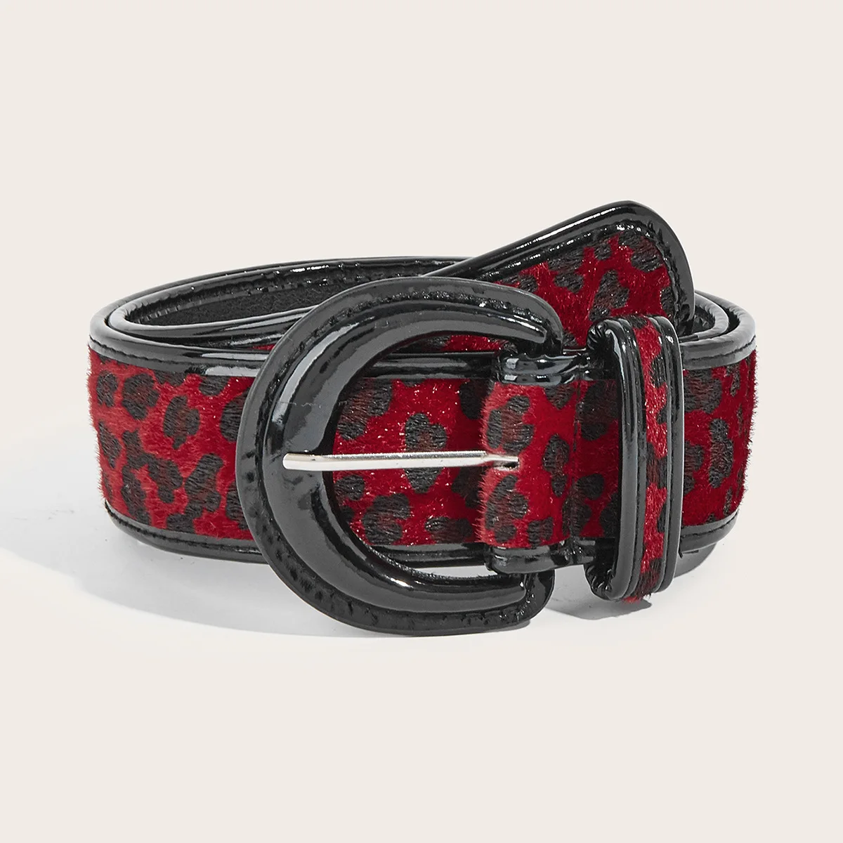 

Leopard Print Belt Buckle Women's American Retro Decorative Ins Style Personalized Belt Subcultural Belt Belts for Women