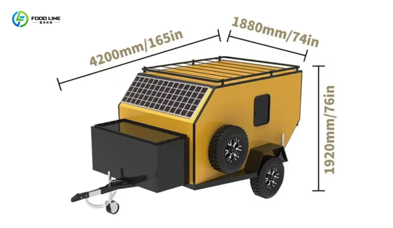 Customized Best Price Rv Viajes Utility Trailer Overland Caravan Remolques Tiny Off Road Camper Trave