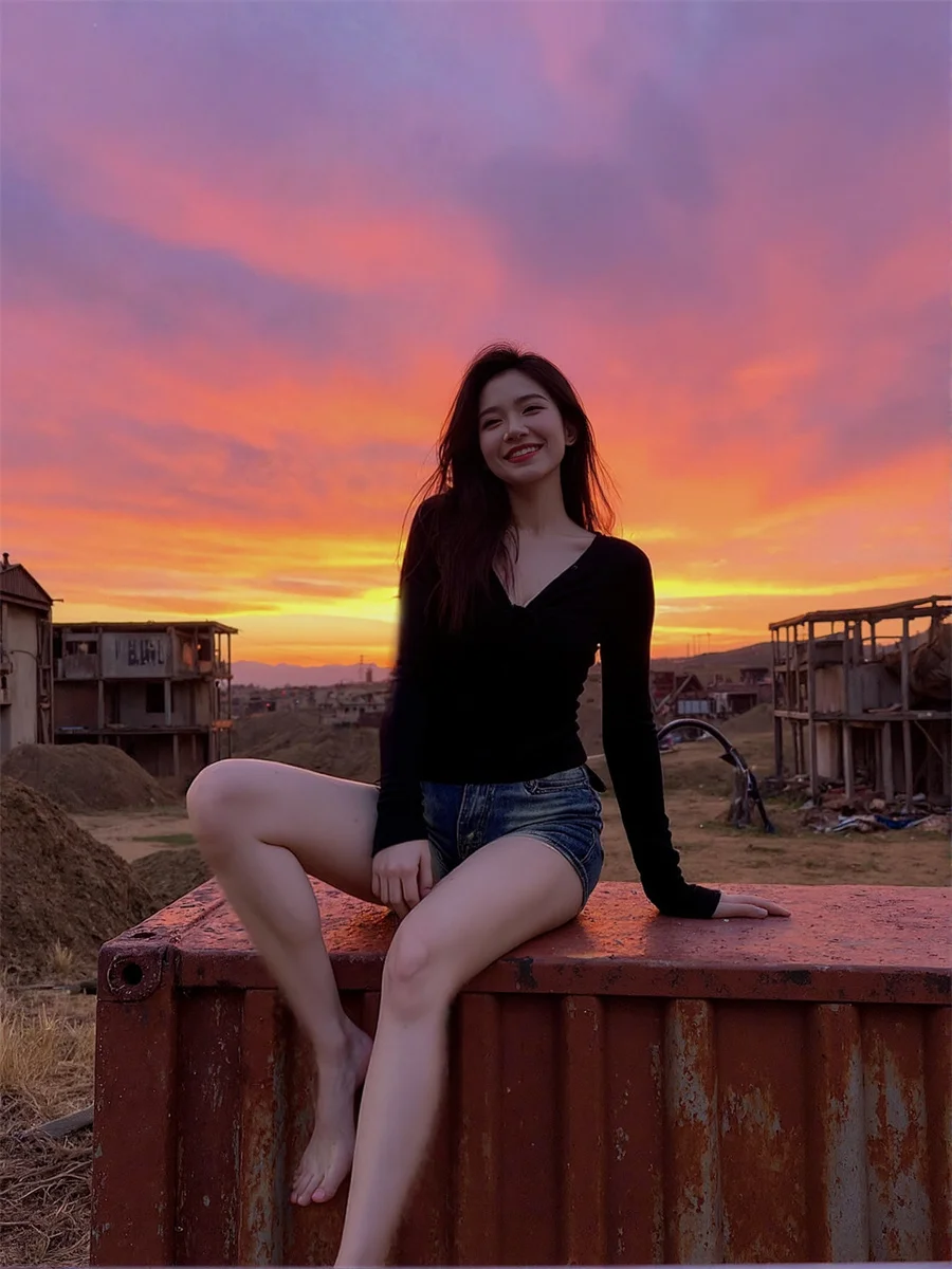 Langarm-T-Shirts für Damen, Baumwolle, V-Ausschnitt, Kordelzug, schmal, elegant, Damenbekleidung, 2022, Trend, Sommer, Reisen, Design, Mode, OL