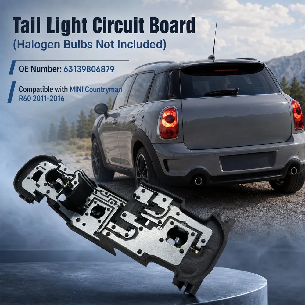 For MINI Countryman R60 2011 2012 2013 2014 2015 2016 Tail Light Circuit Board without Bulb 63139806879 Tail Light Bulb Socket