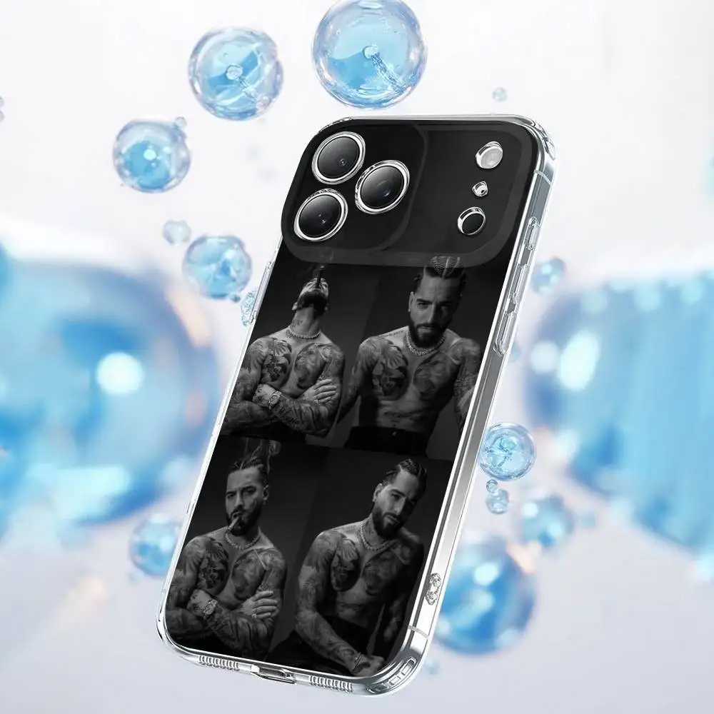Singer M-Maluma Phone Case For iPhone 14,11,15,17,13,12,16,Plus,E,Air,Pro,Max,Mini Transparent Cover