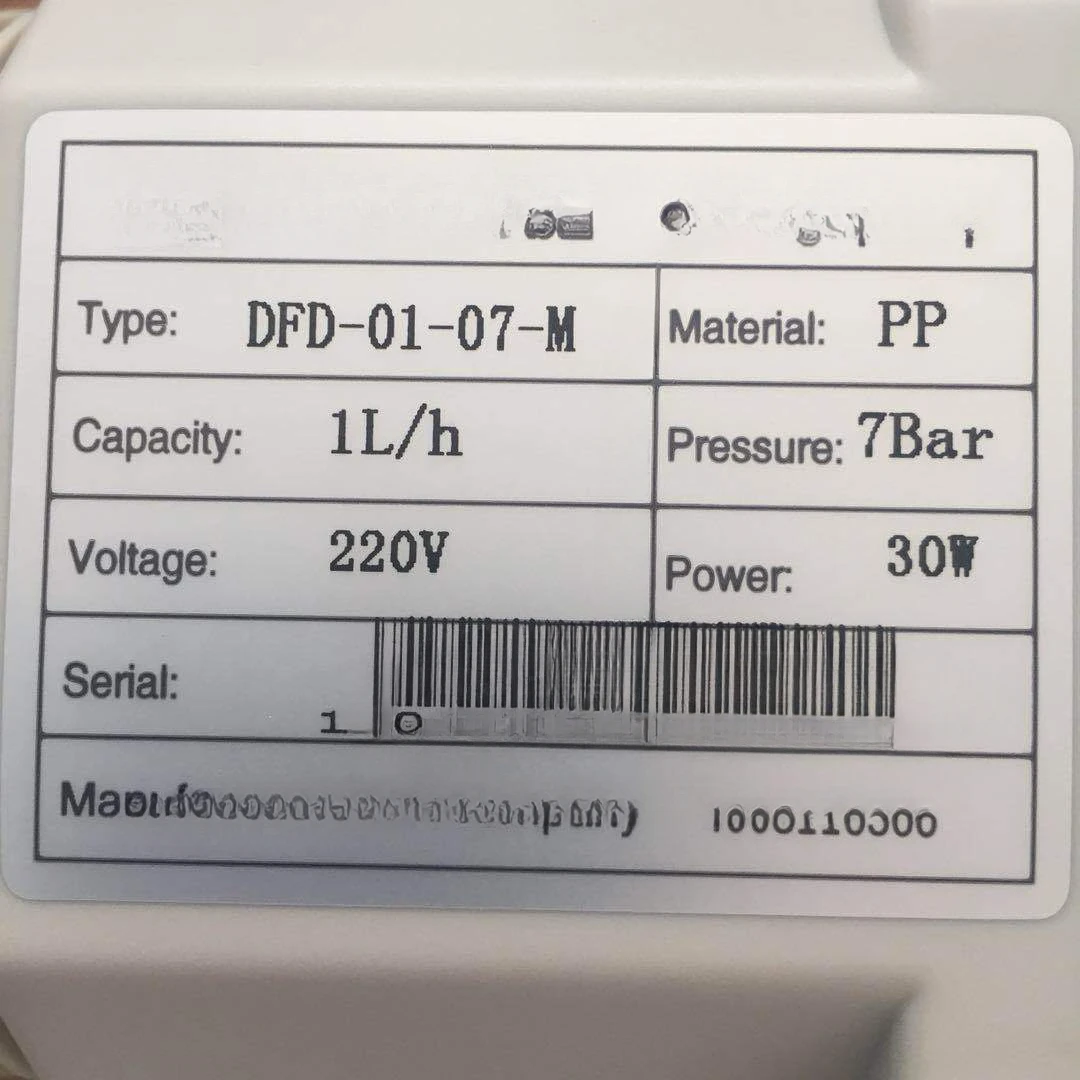 مناسبة لمضخة القياس الجديدة DOZ DFD-02-07-M LM مضخة الجرعات مضخة الحجاب الحاجز مقاومة التدفق الكهربائي للتآكل #4