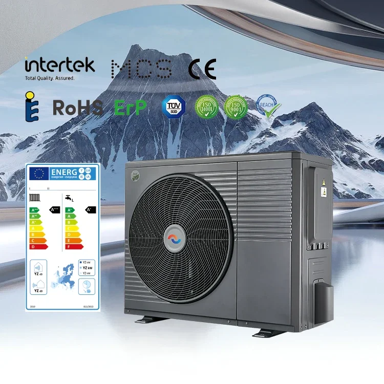 High Temperature Varmepumpe Monoblock 12KW Inverter Air Source Poland Pompa Ciepla Hot Water Heat Pump Heater