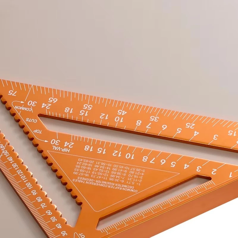 Aluminum Alloy Right Angle Hardware Ruler Industrial Grade Precision Wood Work Measurement Hand Tools