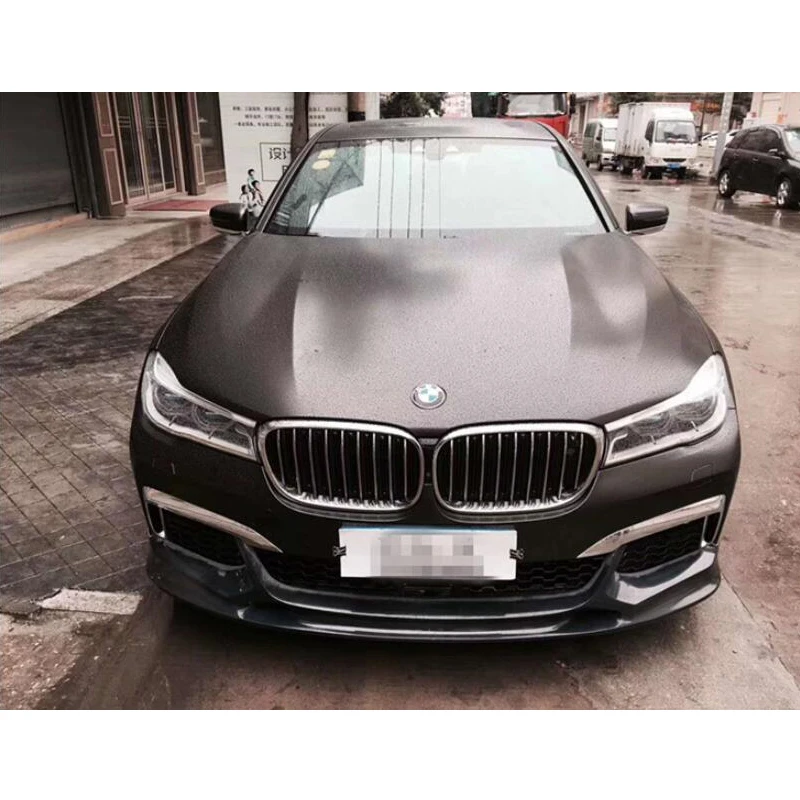 Carbon Fiber Front Lip Spoiler Bumper Chin Protector FRP 3D Style For BMW 7 Series G11 G12 730i 740i M760 M Sport 2015-2018