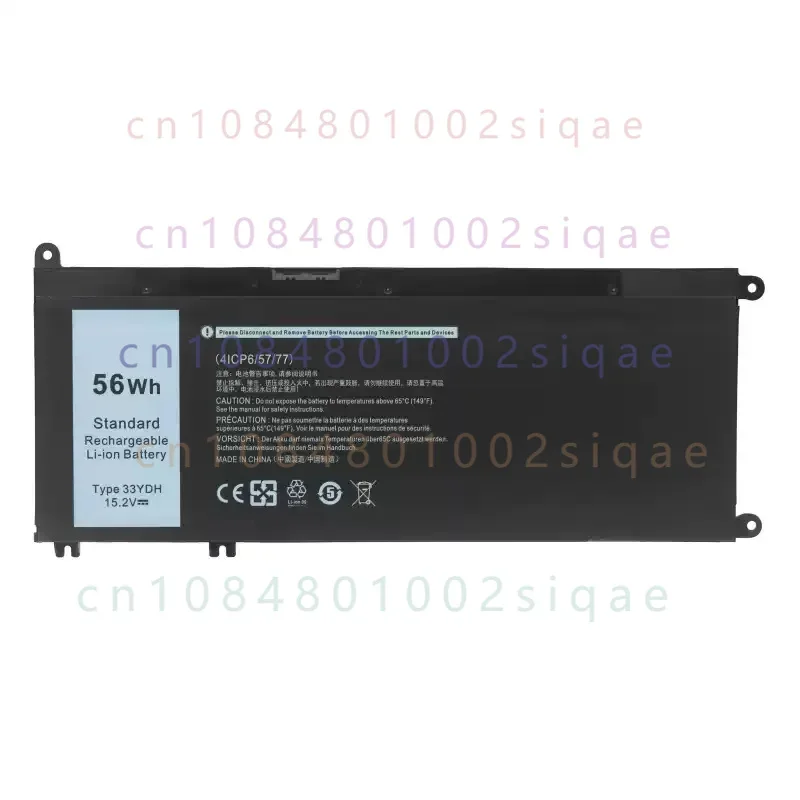 15.2V 56WH 33YDH Laptop Battery for DELL Inspiron 17 7778 7779 7773 15 7577 G3 15 3579 5587 17 3779 7588 P30E Series