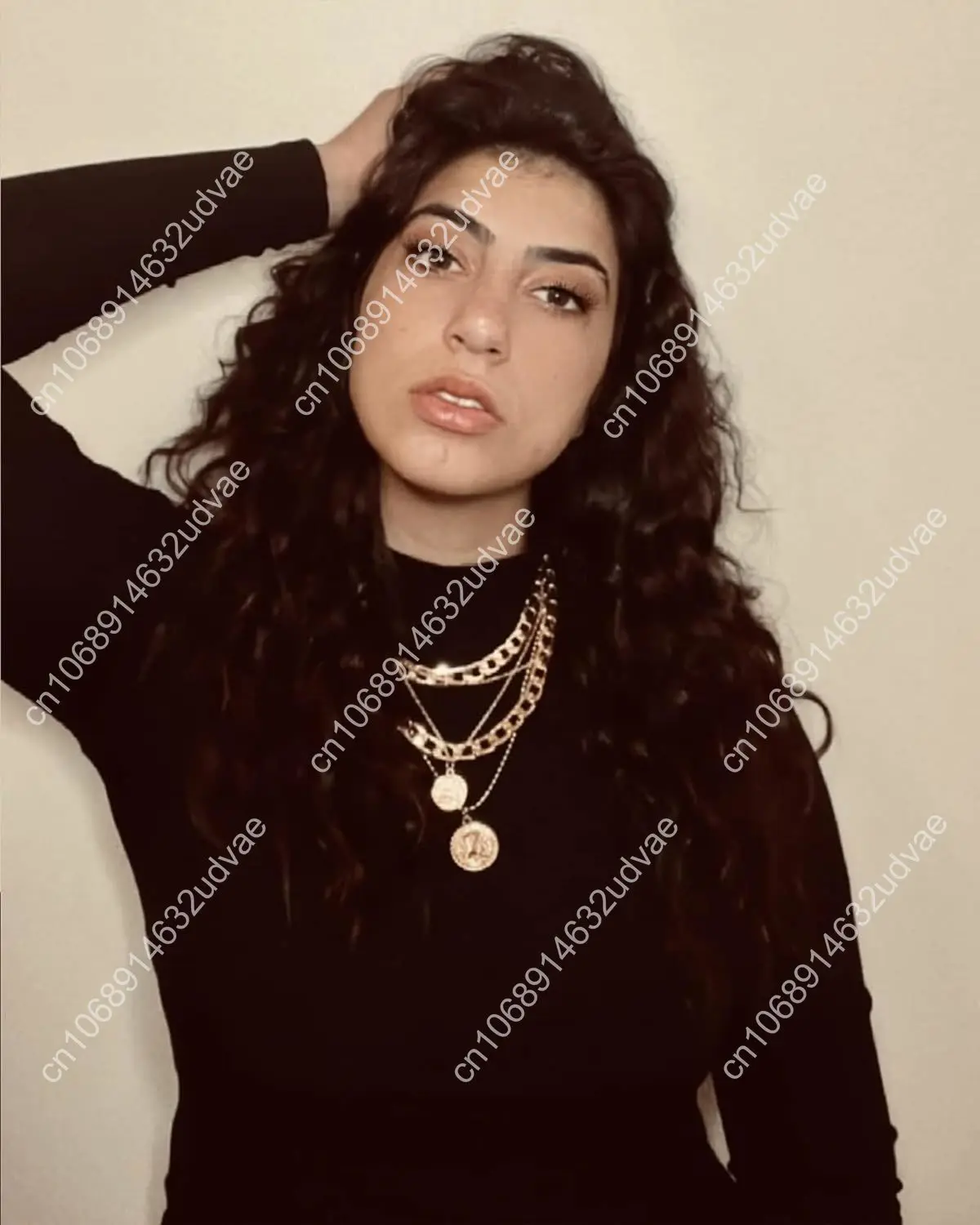 Золотые многослойные ожерелья для женщин, модное ожерелье с подвеской в виде монет в стиле ретро, изящная массивная цепочка-колье для ювелирных изделий B