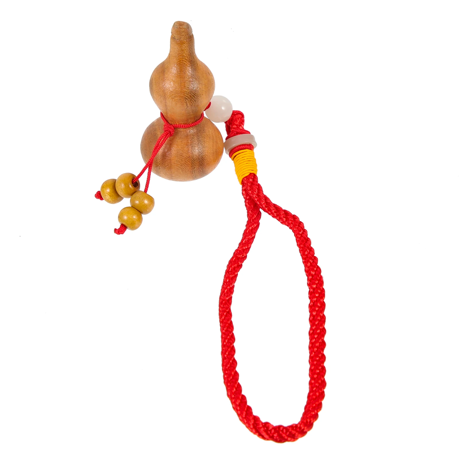 

Natural Wood Gourd Pendant Decorative Accessory for Handbag Backpack Keys Car Interior Charm Lightweight Creative Design