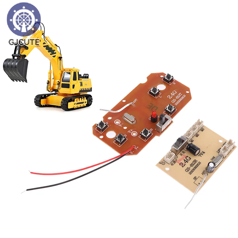 1 Set Voor RC Auto Afstandsbediening Speelgoed Onderdelen 6CH 2.4G Afstandsbediening Hoge Kwaliteit 27 MHz Circuit PCB zender Ontvanger Board