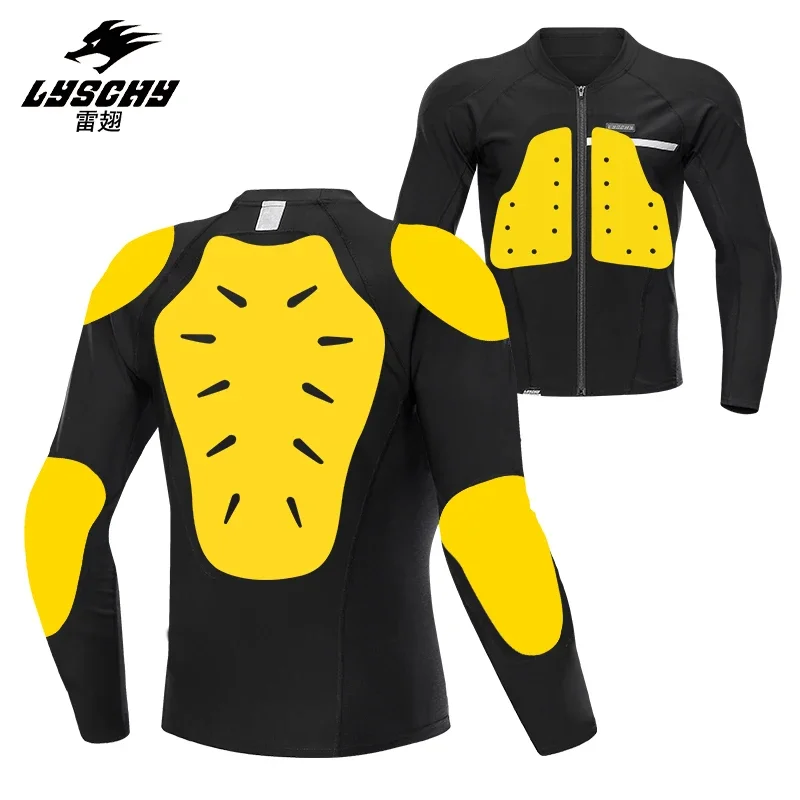 

LYSCHY Breathable Summer Motorcycle Riding Armor Clothes Built in CE Protective Gear Riding Racing Car Anti-drop Men Moto Jacket