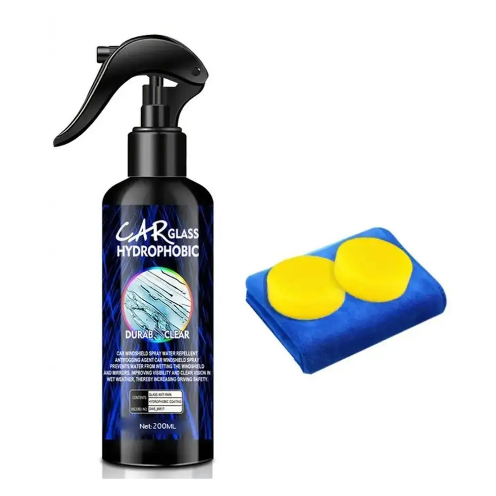 

100/200ml Cars Glass Anti-Rain Spray Auto Water repellent Coating Agent Waterproof Rainproof Anti-fog Glass Cleaner