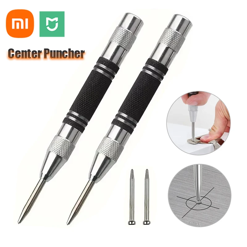 Xiaomi Mijia 128 mm houtbewerkingscentrum punch automatische veerzoeker glasstrijder gebroken raam zilver zwart monster punch tool