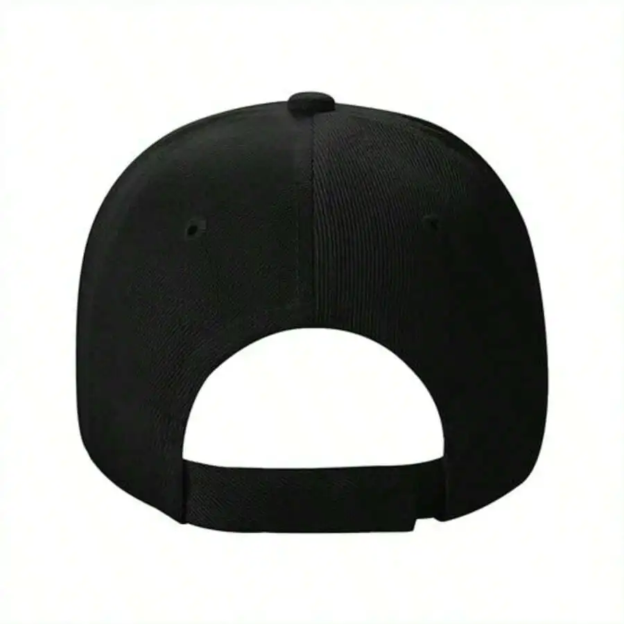 

Adjustable Cotton Baseball Cap Solid Black For Outdoor Sports Skateboard Hip Hop