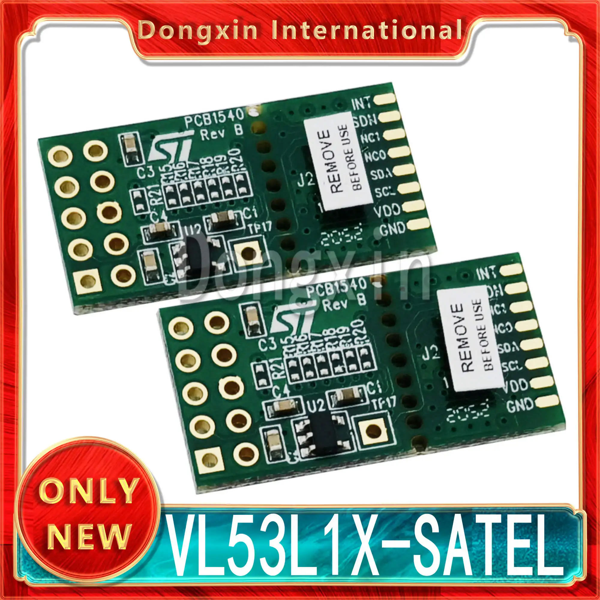 

VL53L1X-SATEL VL53L1X distance measurement, time of flight TOF sensor PCB splitter board