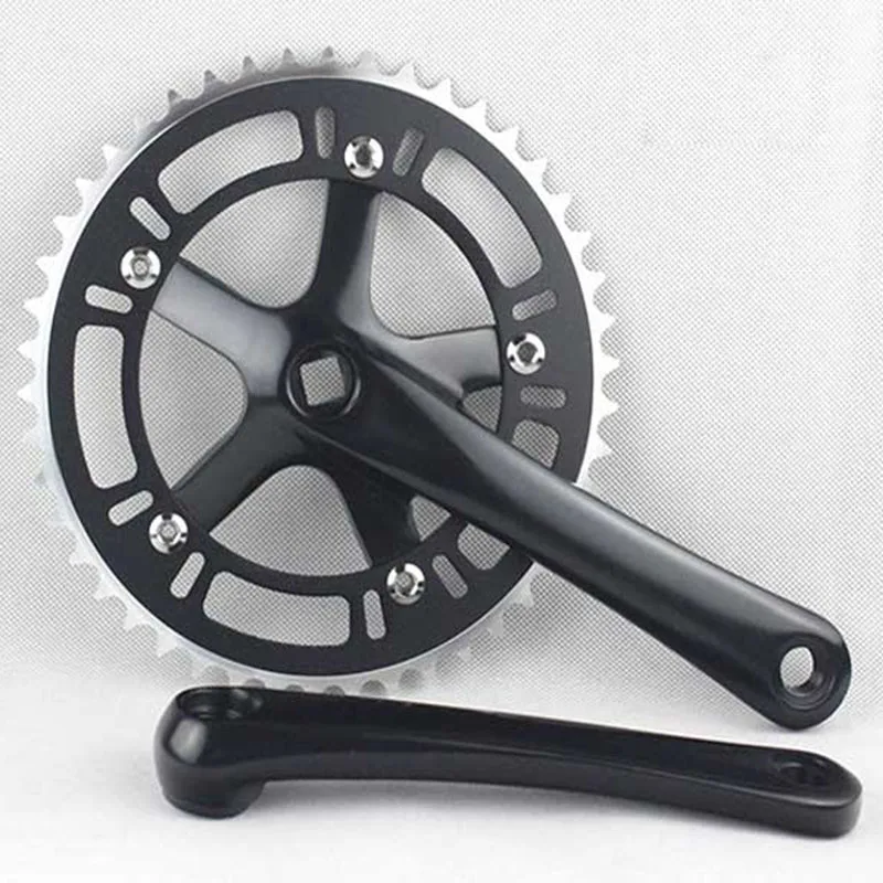 Fixed Gear Bike Crank Set, Aluminum Chainwheel, Alloy Crankset, Sprocket, 170mm, 44T