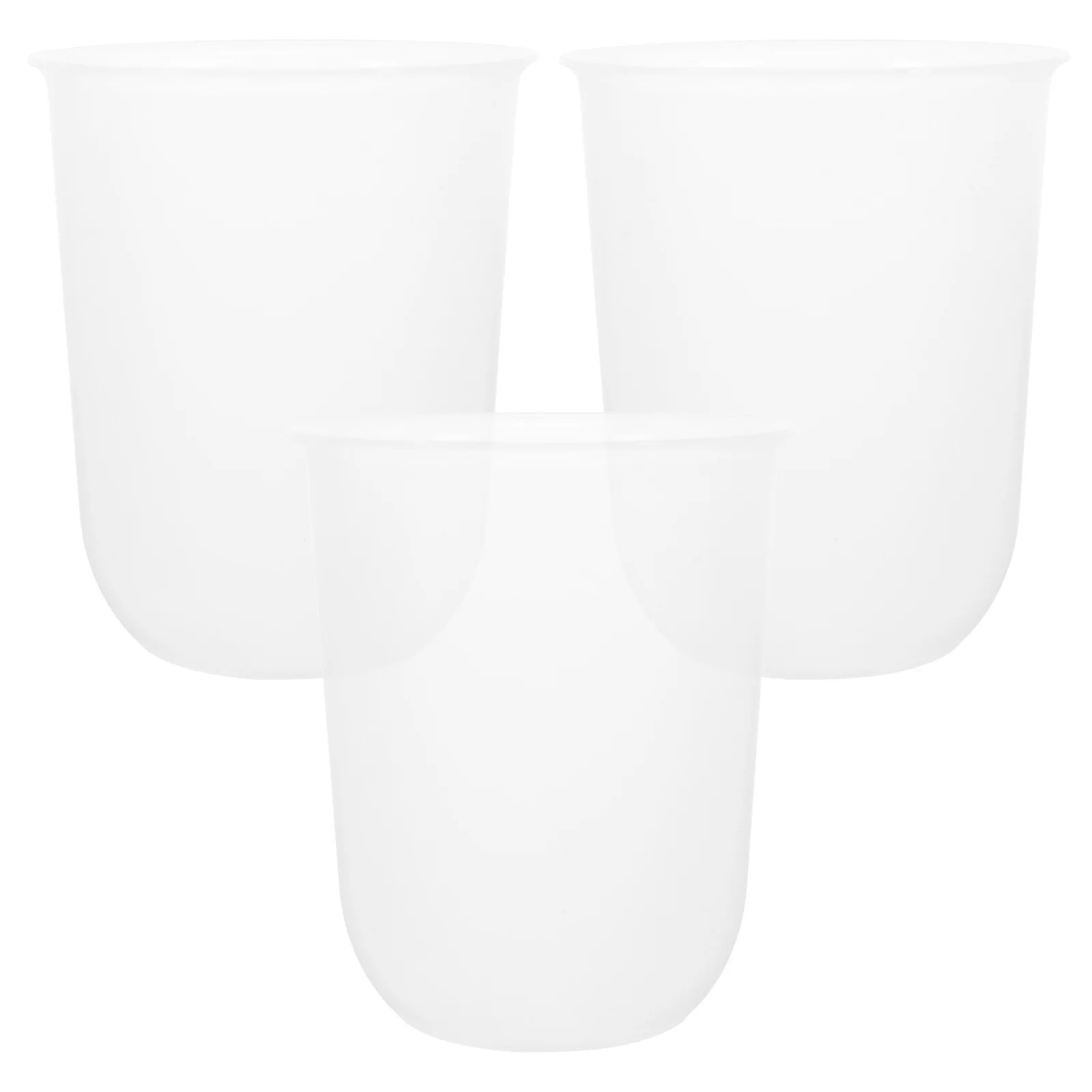 

3 Pcs for Bathroom with Holder Toilet Brush Cup Plastic Household Cleaning Scrubber