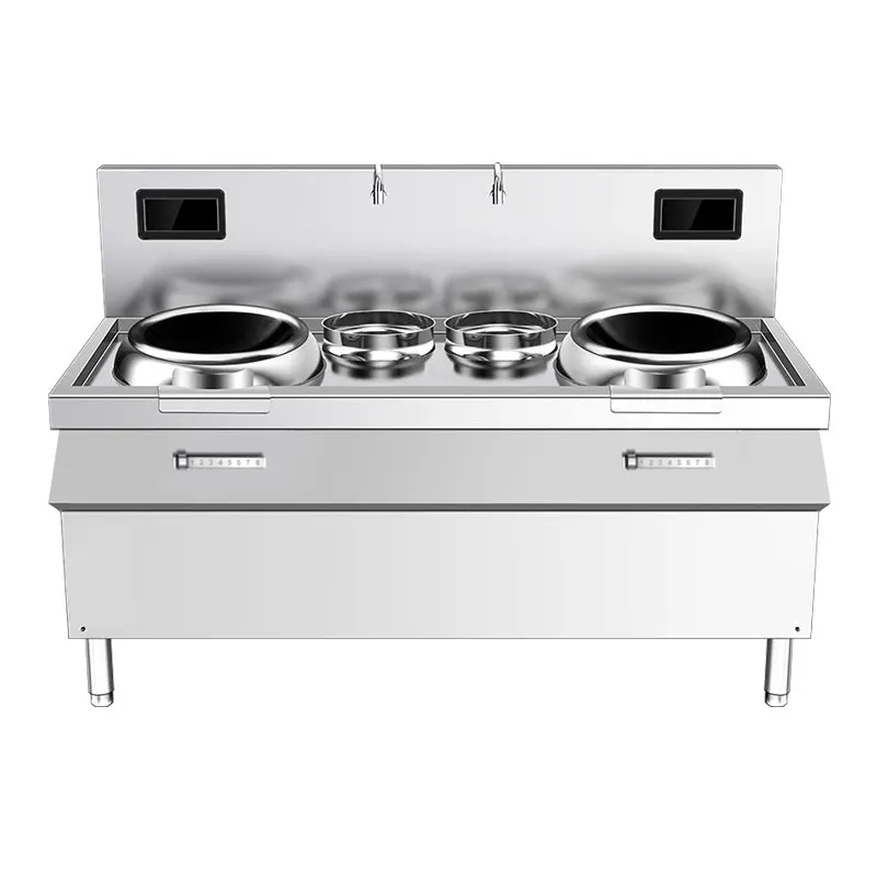 

Коммерческая индукционная плита-вок высокой мощности - 15 кВт, вогнутая, с одной/двумя конфорками (для ресторанов/столовых)