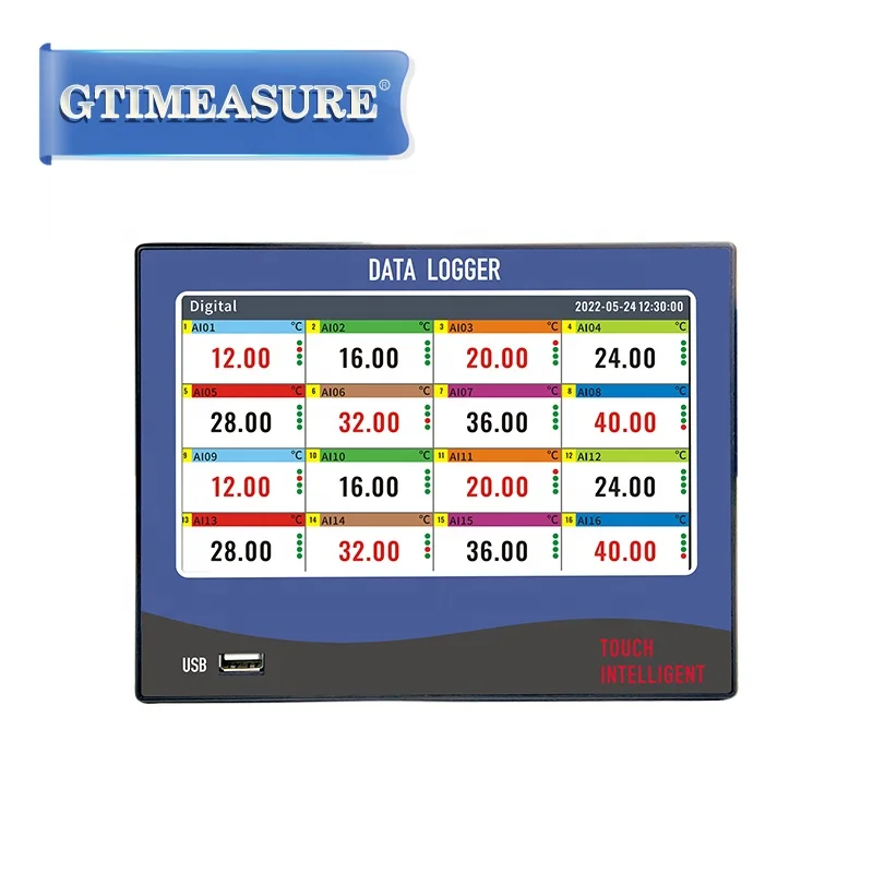 

【2026】Temperature Data Recorder 8 16 32 Channel USB RS485 Ethernet Data Logger for Pressure and Temperature Flow Sensor