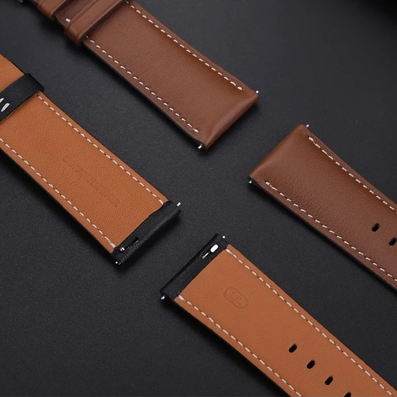 Correa de cuero de vaca suave para reloj inteligente Huawei GT5 Pro, accesorio de pulsera de repuesto, 46mm, novedad