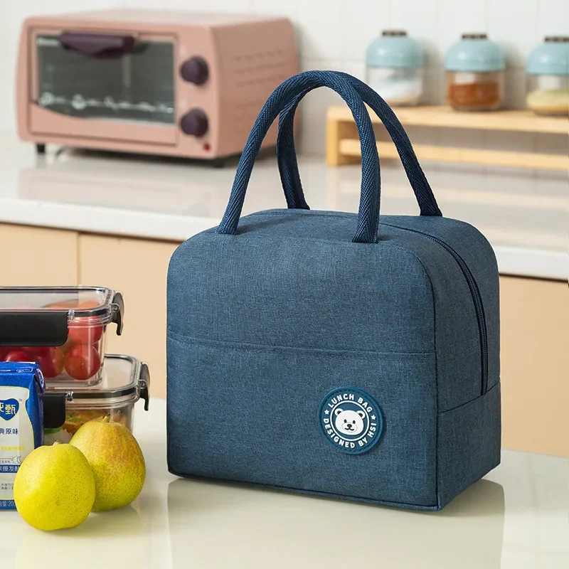 Borsa per il pranzo borsa termica borsa per il pranzo portatile borsa per il pranzo in lamina borse fresche confezione da donna borsa per alimenti