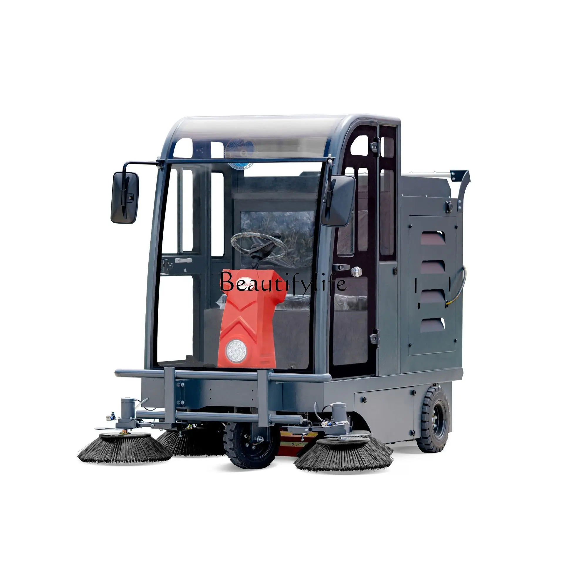 05-S13 drive-by electric sweeper workshop sweeps leaf dust