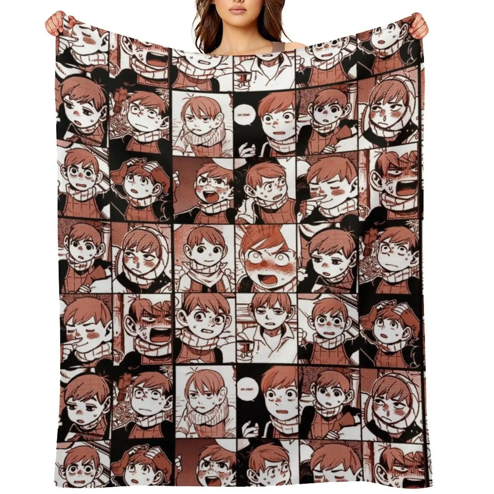 

Chilchuck - Dungeon meshi Manga Panel collage Throw Blanket heavy to sleep Comforter Designers Bed Fashionable Blankets