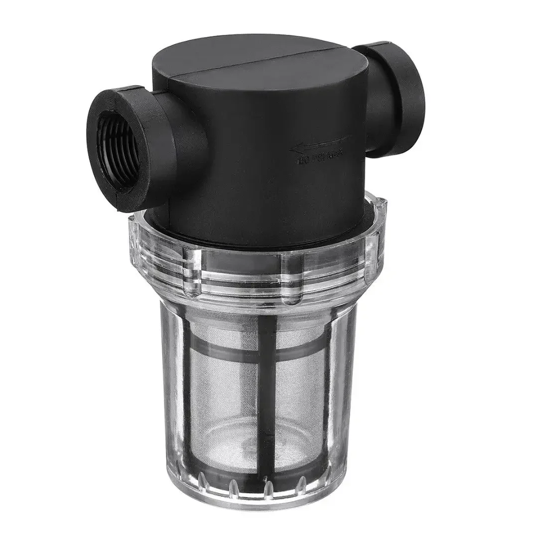 1/2 3/4 1 Inline Mesh Strainer Water Pump Filter Garden Irrigation Connecto 20mm 25mm 32mm