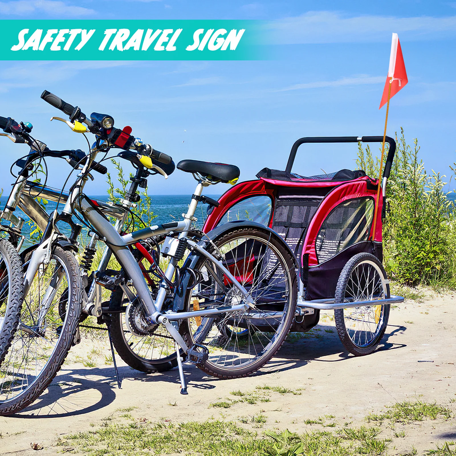 مجموعة واحدة من علم كاياك الاحترافي متعدد الوظائف مع عمود قابل للطي وحامل ثابت مقاوم للصدأ للتجديف والسفر والتخييم #5