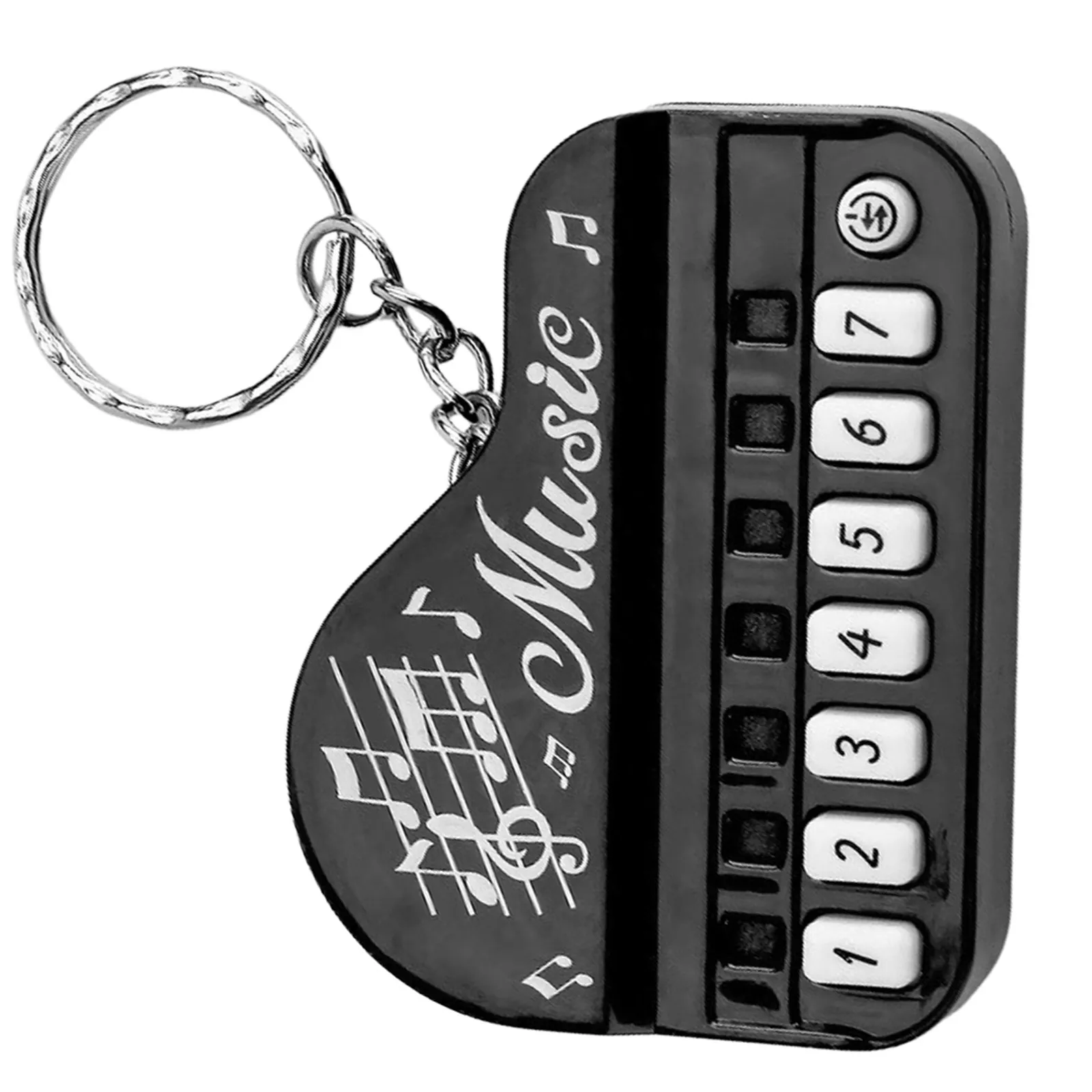 Piano Keyboard Keychain Exquisite Workmanship Portable Decorative Key Ring Bag Pendant Compact Music Keychain Piano Keyring