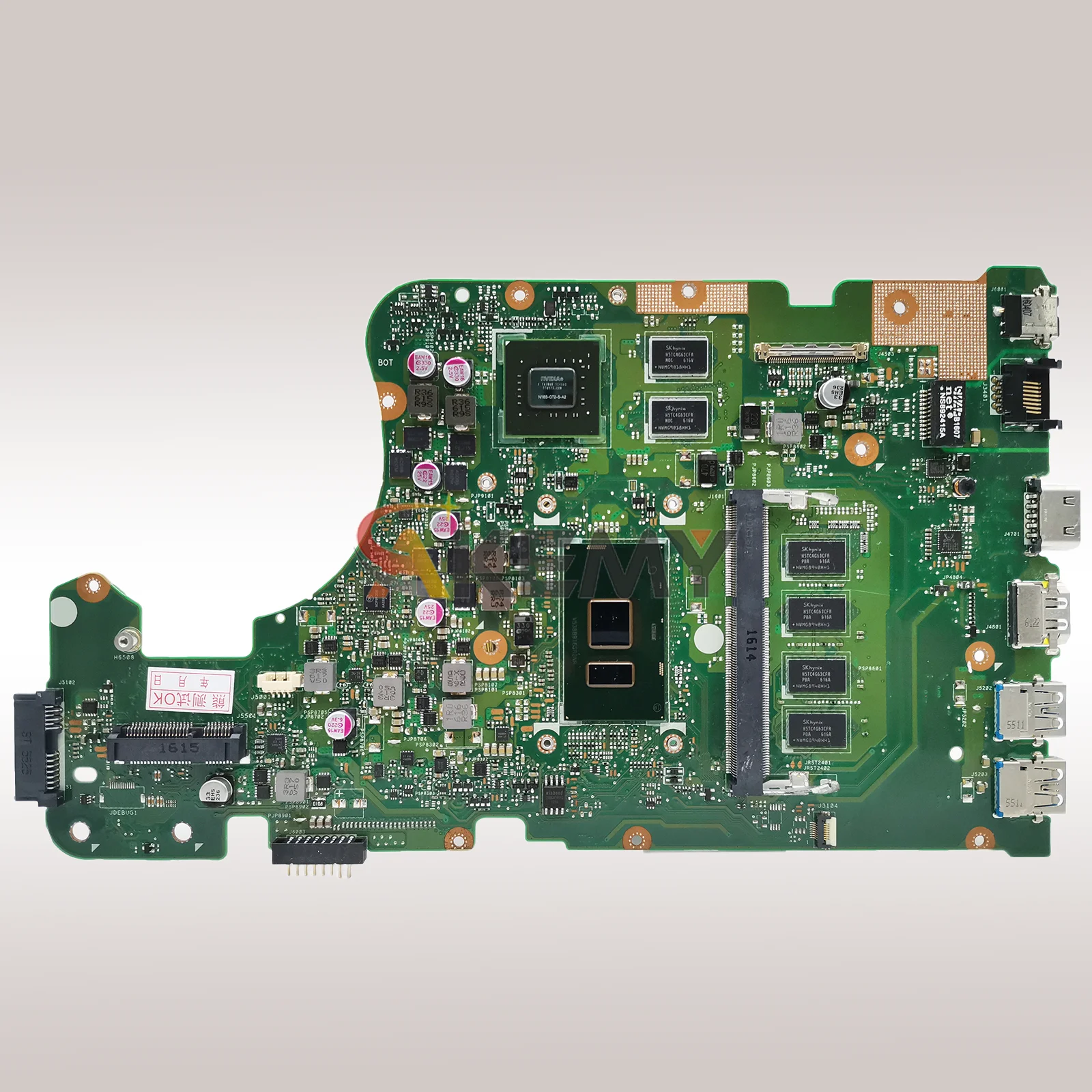X555UJ carte mère d'ordinateur portable pour ASUS VivoBook X555U FL5800U A555U F555U K555U X555UJ X555UF X555UQ X555UB carte mère I3 I5 I7 CPU
