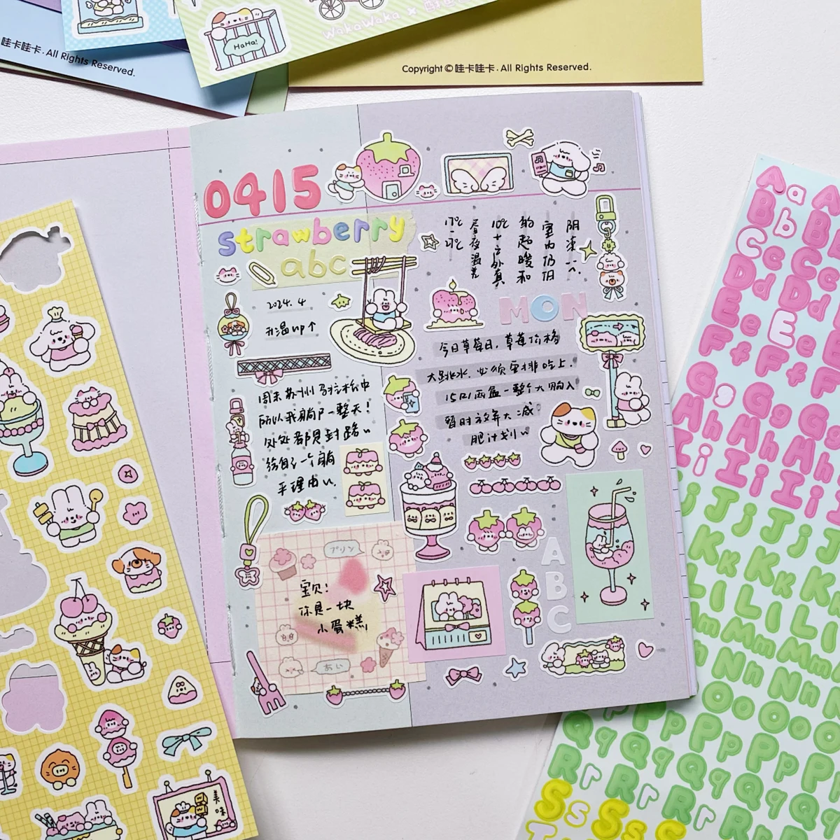 1Pc Korean Deco Sticker Cute Scrapbooking materials stationery sticker For Diy Arts Crafts Album Phone Journal Planner